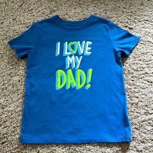 Cat & Jack I love my dad graphic T-shirt for boys. Size (6/7)